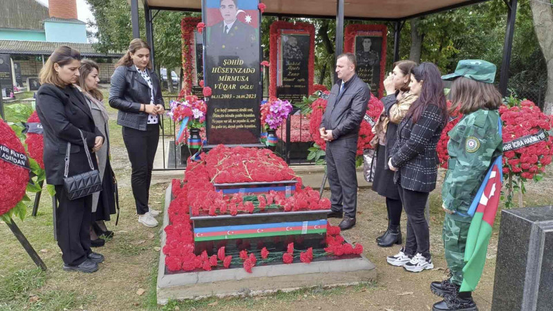 Lənkəranda şəhid ailəsinə baş çəkilib