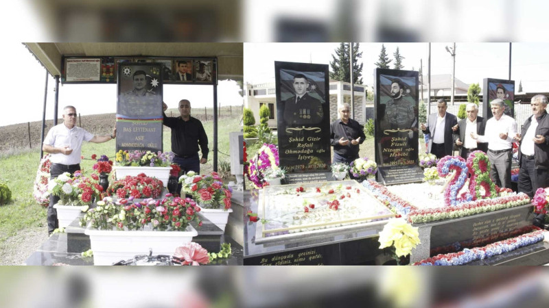 Cəlilabadda şəhid məzarlarına baş çəkilib