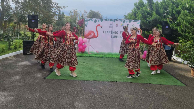 Qızılağac Milli Parkında Flaminqo festivalı baş tutub