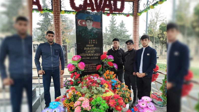 Masallıda şəhid Cavad Babayevin məzarı ziyarət olunub