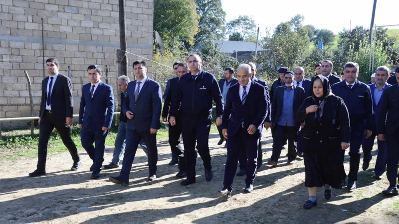 Masallıda yeni çəkilmiş qaz xəttinin açılışı olub