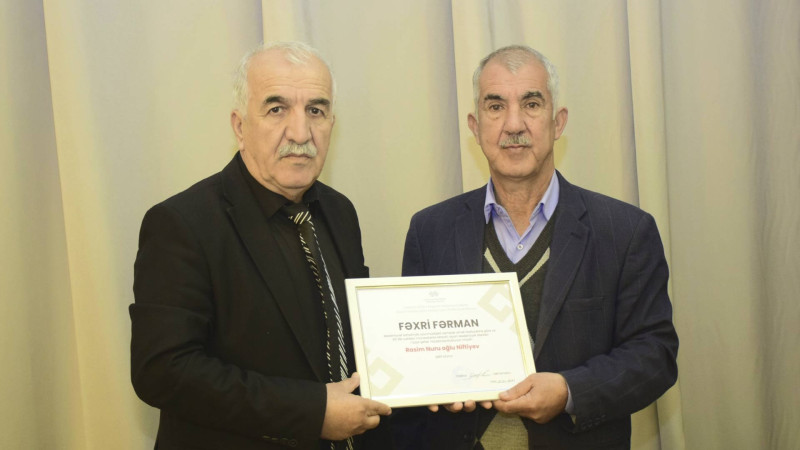 Masallıda mədəniyyət işçisi Fəxri Fərmanla təltif edilib