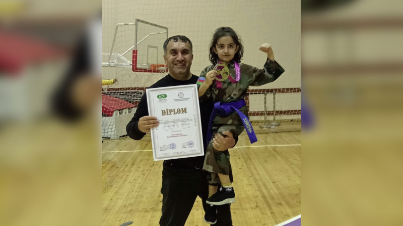 Cəlilabadlı qız karate üzrə turnirin qalibi olub