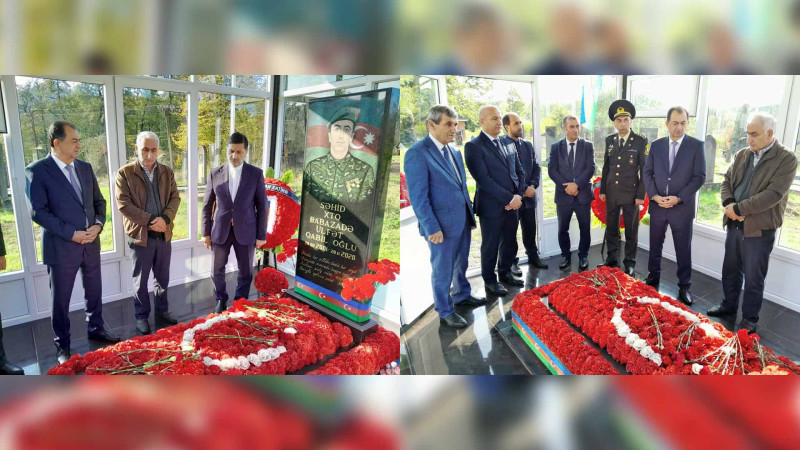 Taleh Qaraşov şəhid Ülfət Babazadənin məzarını ziyarət edib