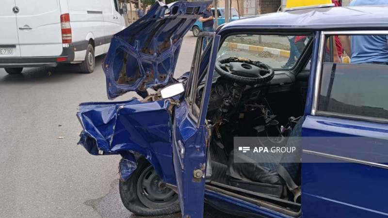 Cəlilabadda ağır qəza: 4 nəfər xəsarət alıb