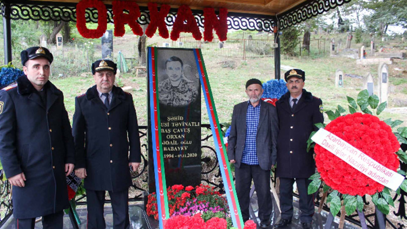 Astarada şəhid Orxan Babayevin anım günündə məzarı ziyarət olunub