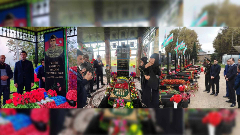 Lənkəranda Vətən müharibəsi şəhidlərinin məzarlarına baş çəkilib