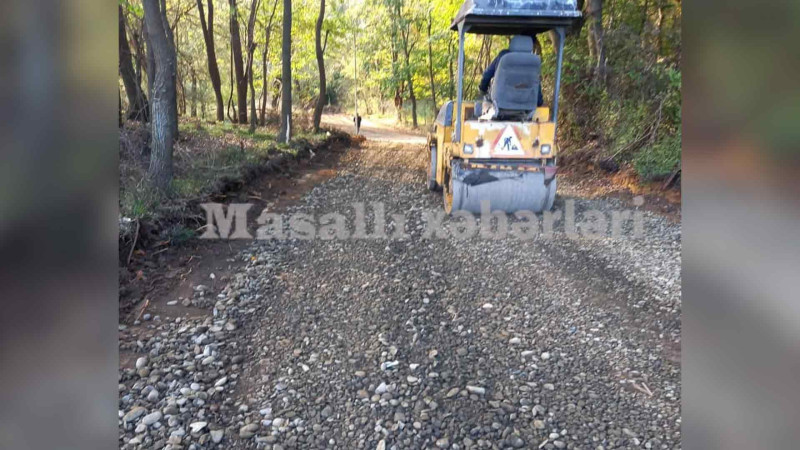 Masallıda quruculuq-abadlıq və yolların təmir-tikintisi işləri davam edir