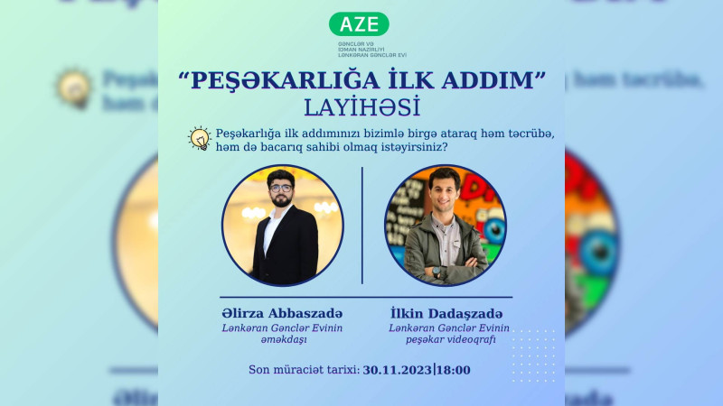 Lənkəranda yaşayan gənclər üçün ödənişsiz layihəyə start verilir