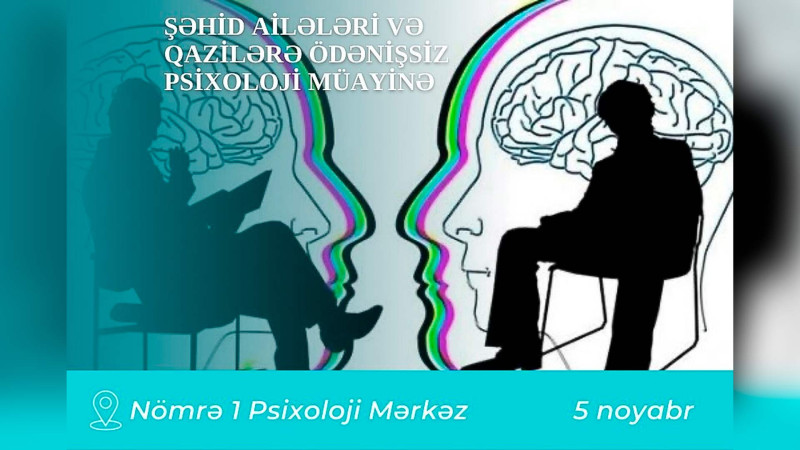 Lənkəranda şəhid ailələrinin üzvləri üçün ödənişsiz psixoloji müayinə keçiriləcək