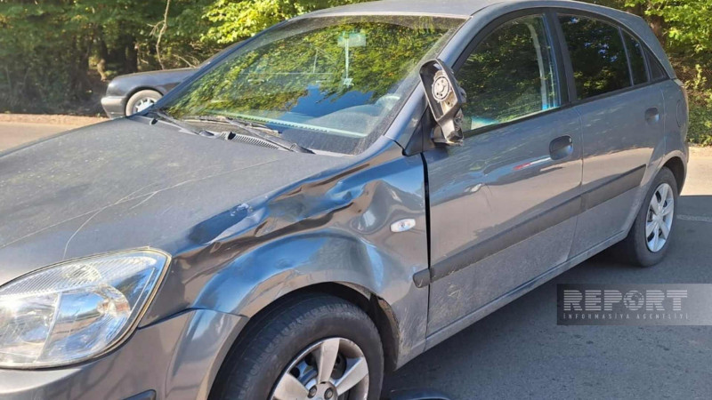 Lənkəranda avtomobil motosikletlə toqquşub: ölən var