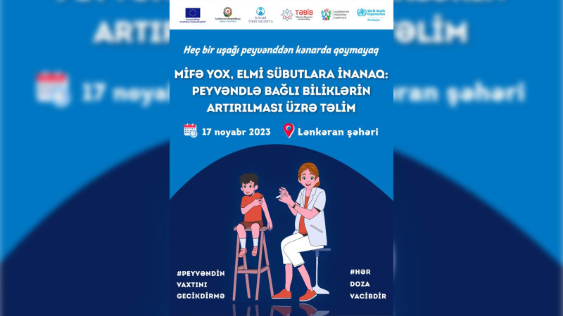 Lənkəranda tibb işçiləri və valideynlər üçün maarifləndirici seminar keçiriləcək
