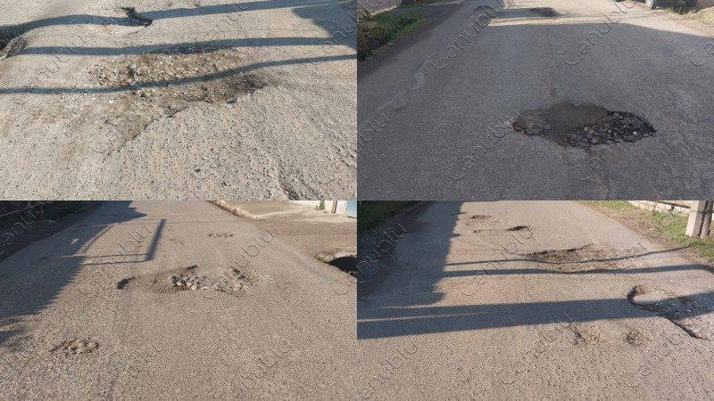 Lənkəran: bu küçədə əmələ gələn çuxurlar avtomobillərə ziyan vurur