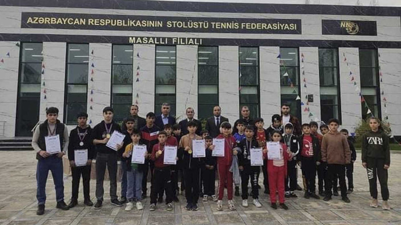 Masallıda məktəblilər arasında stolüstü tennis üzrə rayon turniri keçirilib
