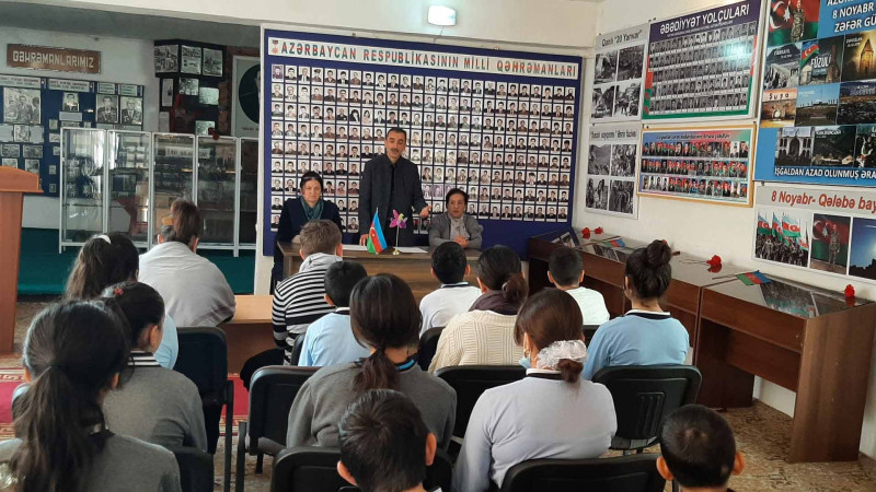 Astarada “Zəmanəmizin dahi şəxsiyyəti” adlı tarix dərsi keçirilib