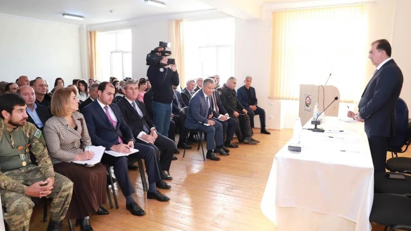 Taleh Qaraşov Kərgəlan kənd sakinləri ilə görüşüb