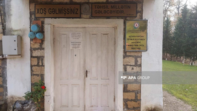 Astaranın ucqar Miki kənd məktəbinin binası qəzalı vəziyyətdədir