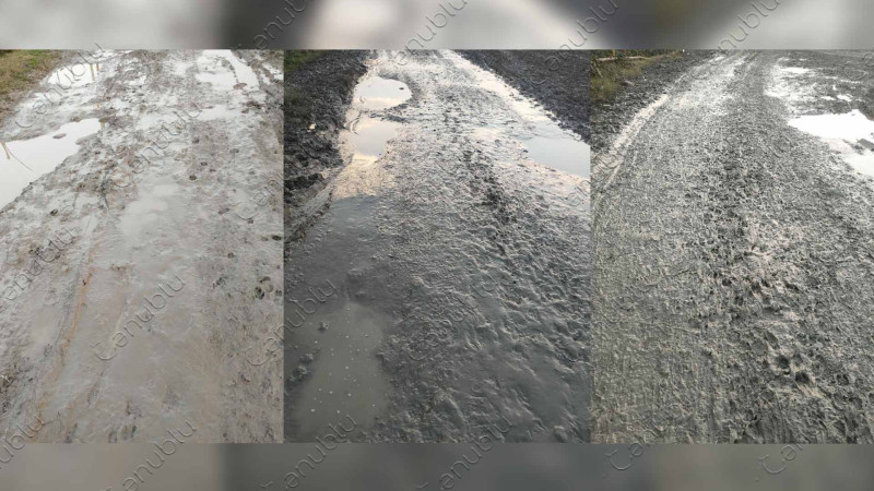 Lənkəranın bu kəndinin yolu bərbad vəziyyətdədir