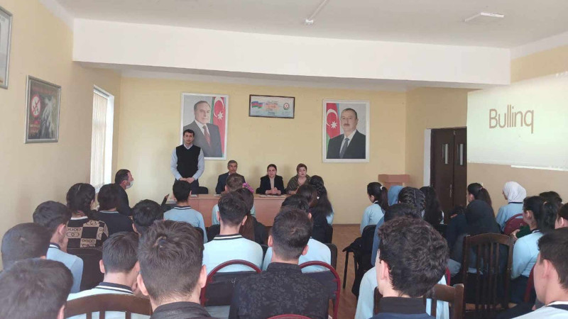 Astaranın Suparibağ kənd məktəbində şagirdlərlə görüş keçirilib