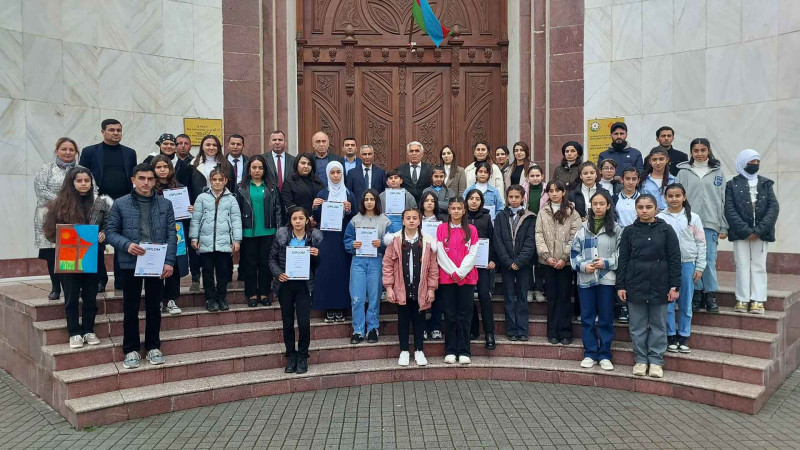 Cəlilabadda Heydər Əliyevə həsr olunmuş rəsm müsabiqəsi keçirilib