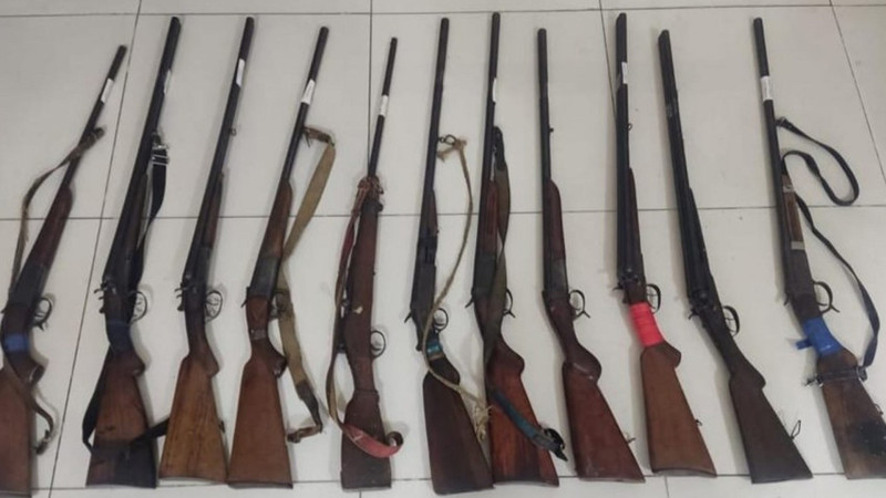 Cəlilabadda külli miqdarda qanunsuz silah təhvil alınıb