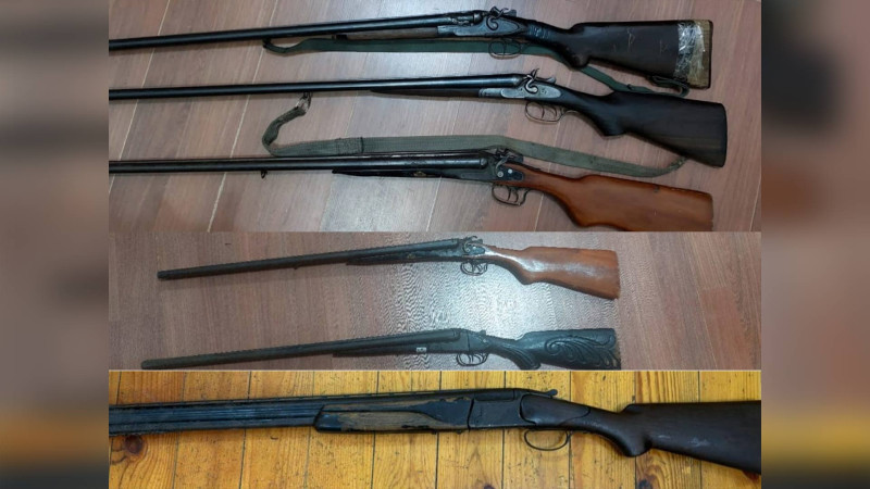Masallı sakinləri qanunsuz saxladıqları ov silahlarını polisə təhvil veriblər