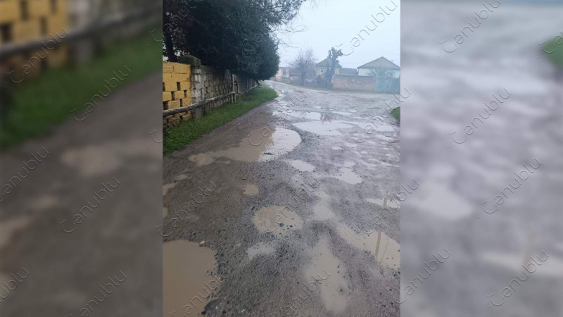 Lənkəranda şəhid İslam Həsənovun adını daşıyan küçənin yolları baxımsız vəziyyətdədir