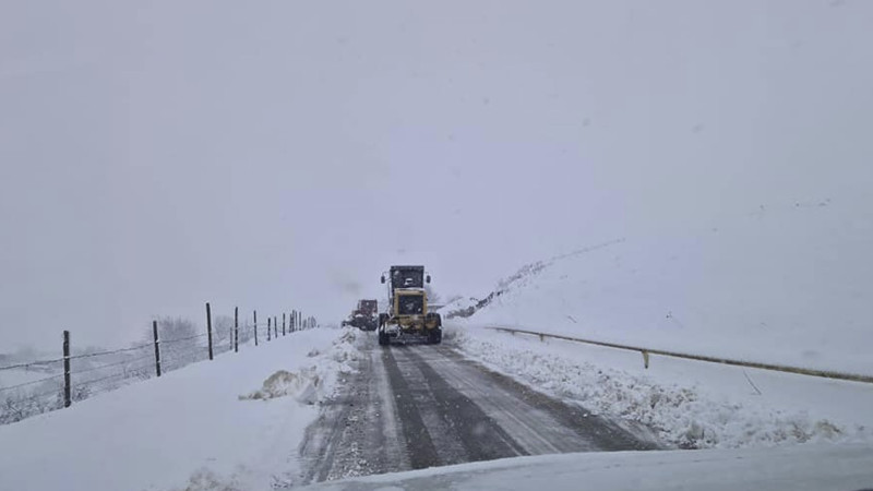 Cəlilabadda yollar qardan təmizlənir