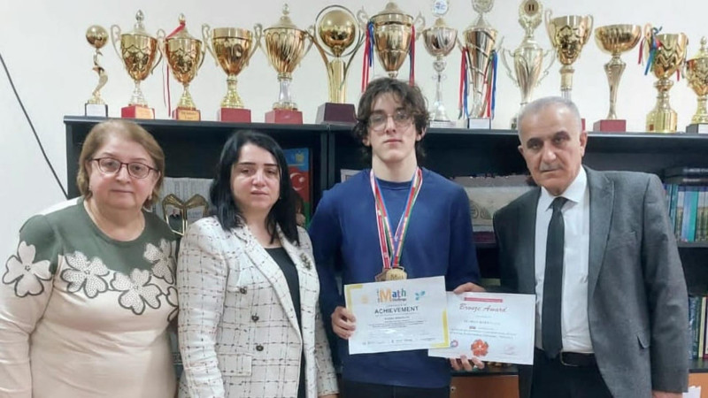 Lənkəranlı şagird Beynəlxalq Riyaziyyat yarışmasında qızıl medala layiq görülüb