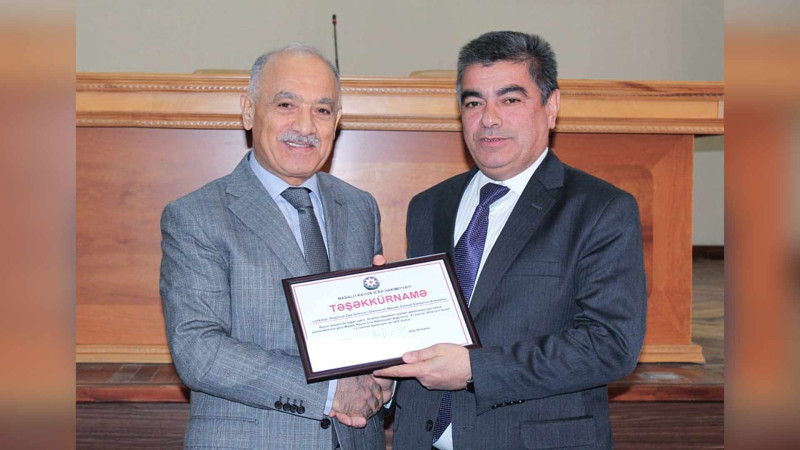 Lənkəran RGİİ-nin Masallı Xidmət Sahəsinin kollektivinə Təşəkkürnamə təqdim olunub