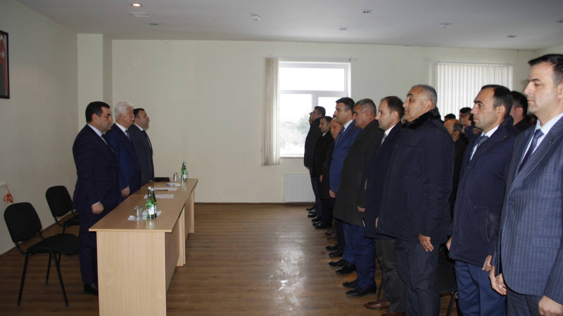 Rafiq Cəlilov Sabirabad kənd camaatını dinləyib