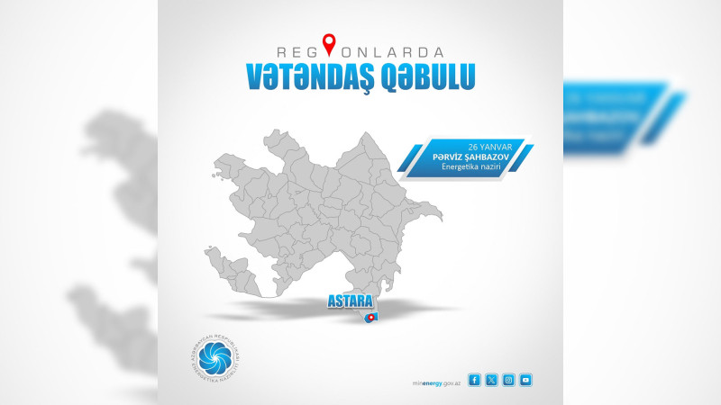 Pərviz Şahbazov Astarada vətəndaşları qəbul edəcək