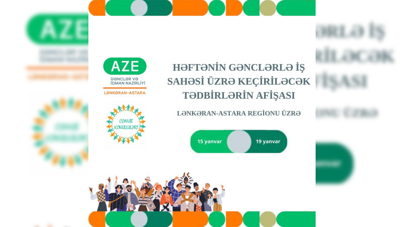 Cari həftədə keçiriləcək tədbirlərin afişası açıqlanıb