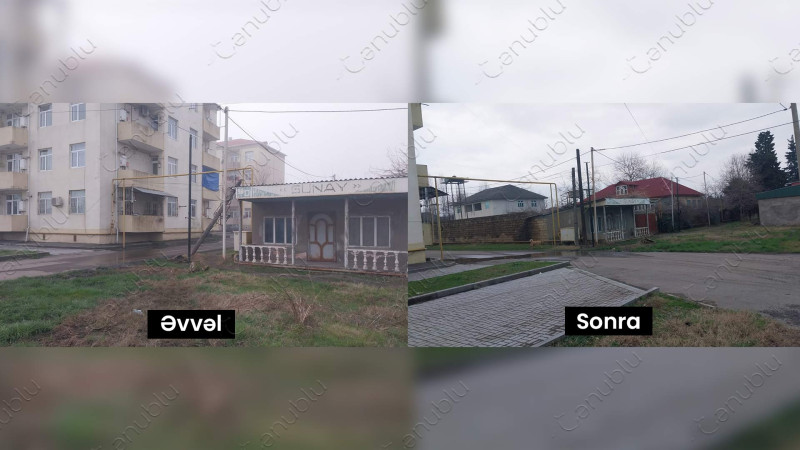 Astarada təhlükə saçan rabitə dirəyi təmir edilib