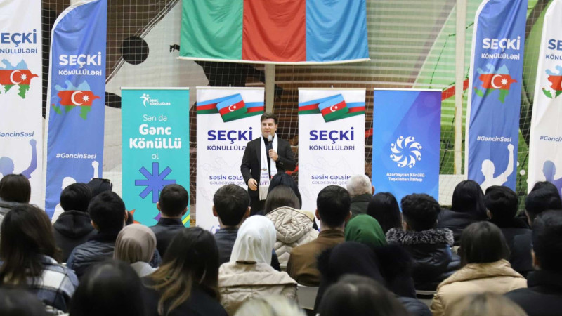 Seçki könüllüləri Cəlilabadda səyyar görüş keçiriblər