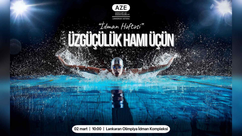 Lənkəranda “Üzgüçülük hamı üçün” idman tədbiri baş tutacaq