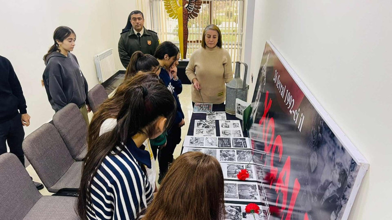 Masallıda “Xocalı soyqırımı həqiqətləri” adlı tarix dərsi keçirilib