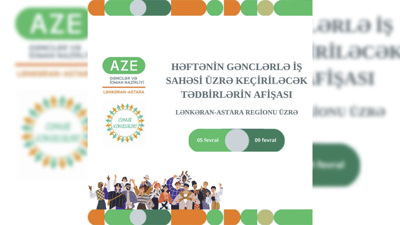Lənkəran-Astara regionu üzrə tədbirlərin afişası