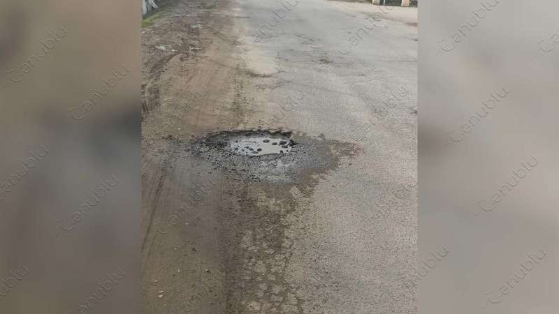 Göytəpə şəhərinin yolları sakinlər üçün çətinlik yaradır