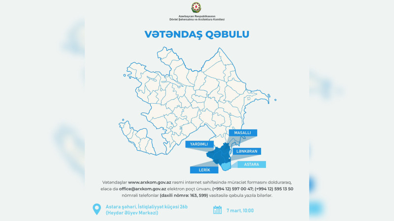 Astara: Anar Quliyev vətəndaşları dinləyəcək
