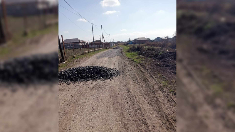 Cəlilabad: Qarazəncir kəndində yolların təmir işləri aparılıb