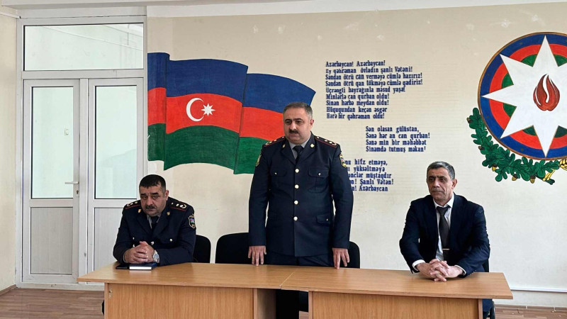 Lənkəranda polis əməkdaşları tərəfindən maarifləndirici görüş keçirilib