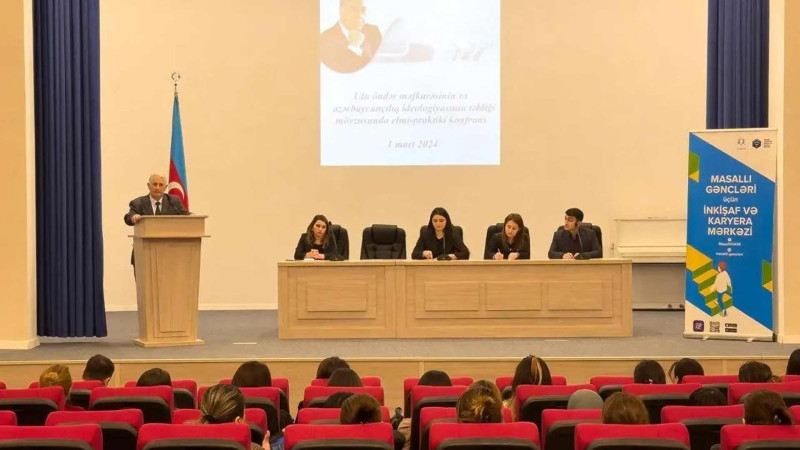 Masallıda “Ulu öndər məfkurəsinin və azərbaycançılıq ideologiyasının təbliği” adlı tədbir keçirilib