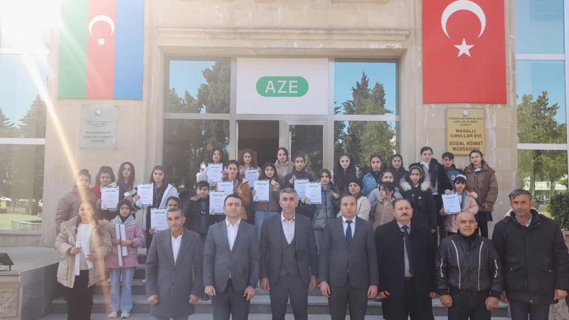 Masallıda İdman həftəsi çərçivəsində rəsm müsabiqəsi keçirilib
