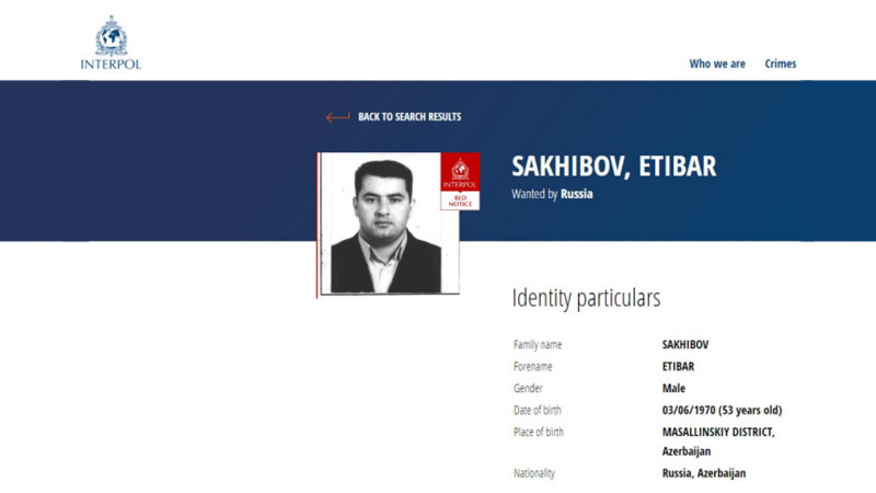 Masallı sakini beynəlxalq axtarışa verilib