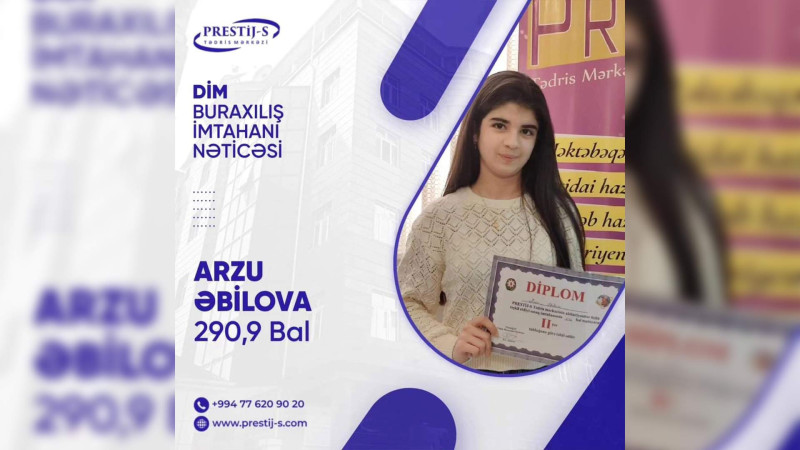 Regionda yerləşən kurslar arasında ən çox bal toplayan abituriyenti tanıyaq