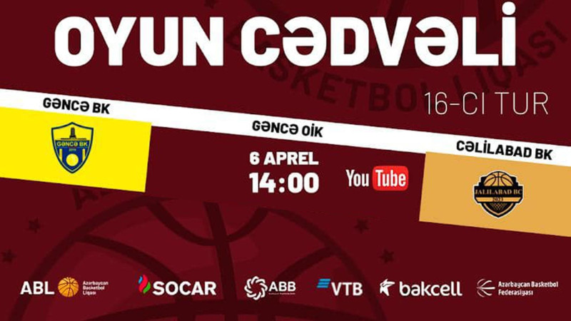 “Cəlilabad” BK “Gəncə” BK ilə üz-üzə gələcək