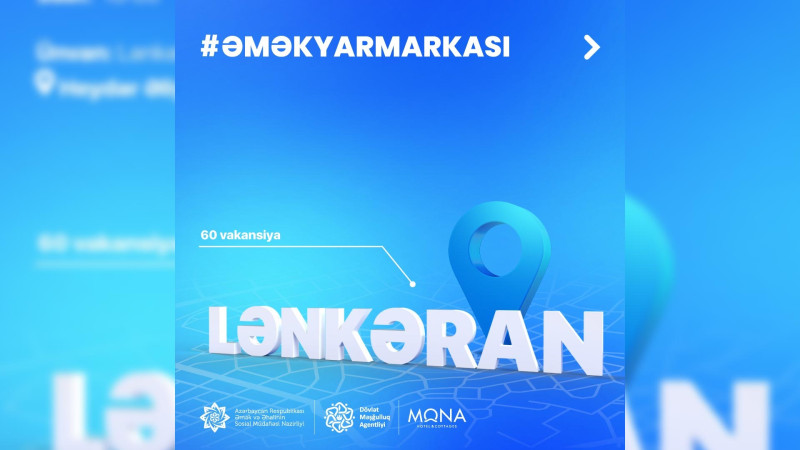 Lənkəranda əmək yarmarkası təşkil olunacaq
