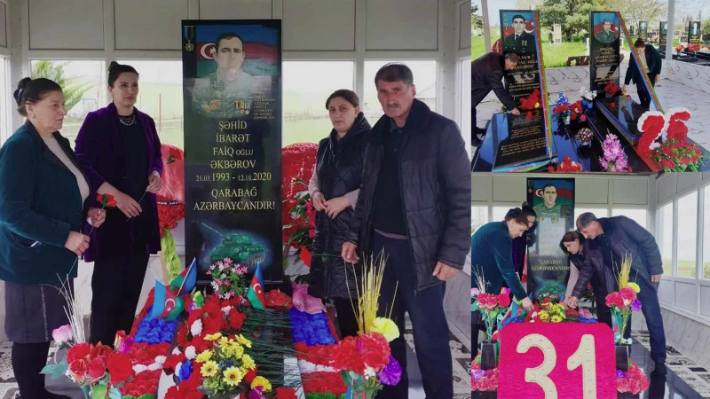 Cəlilabadda şəhid məzarlarına baş çəkilib