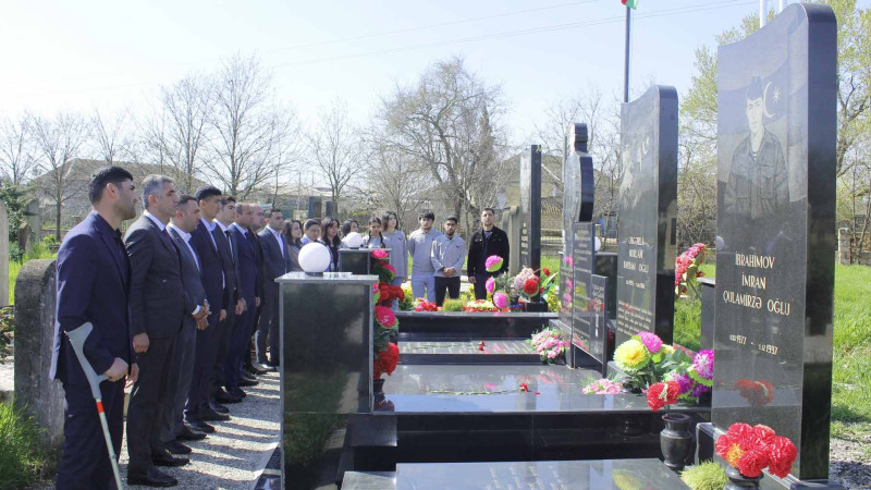 Masallıda Aprel döyüşləri şəhidlərinin ailələri ziyarət olunub